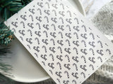 1 Sheet, Approx 13x90cm, Christmas Print Water Decal Image Transfer for Polymer Clay / Ceramics