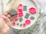 Valentines Heart Love Shape Collection Polymer Clay  Cutter | Fondant Cutter | Cookie Cutter