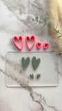 Valentines Heart Love Shape Collection Polymer Clay  Cutter | Fondant Cutter | Cookie Cutter