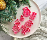 Christmas Shape Collection Santa |Polymer Clay Cutter • Fondant Cutter • Cookie Cutter