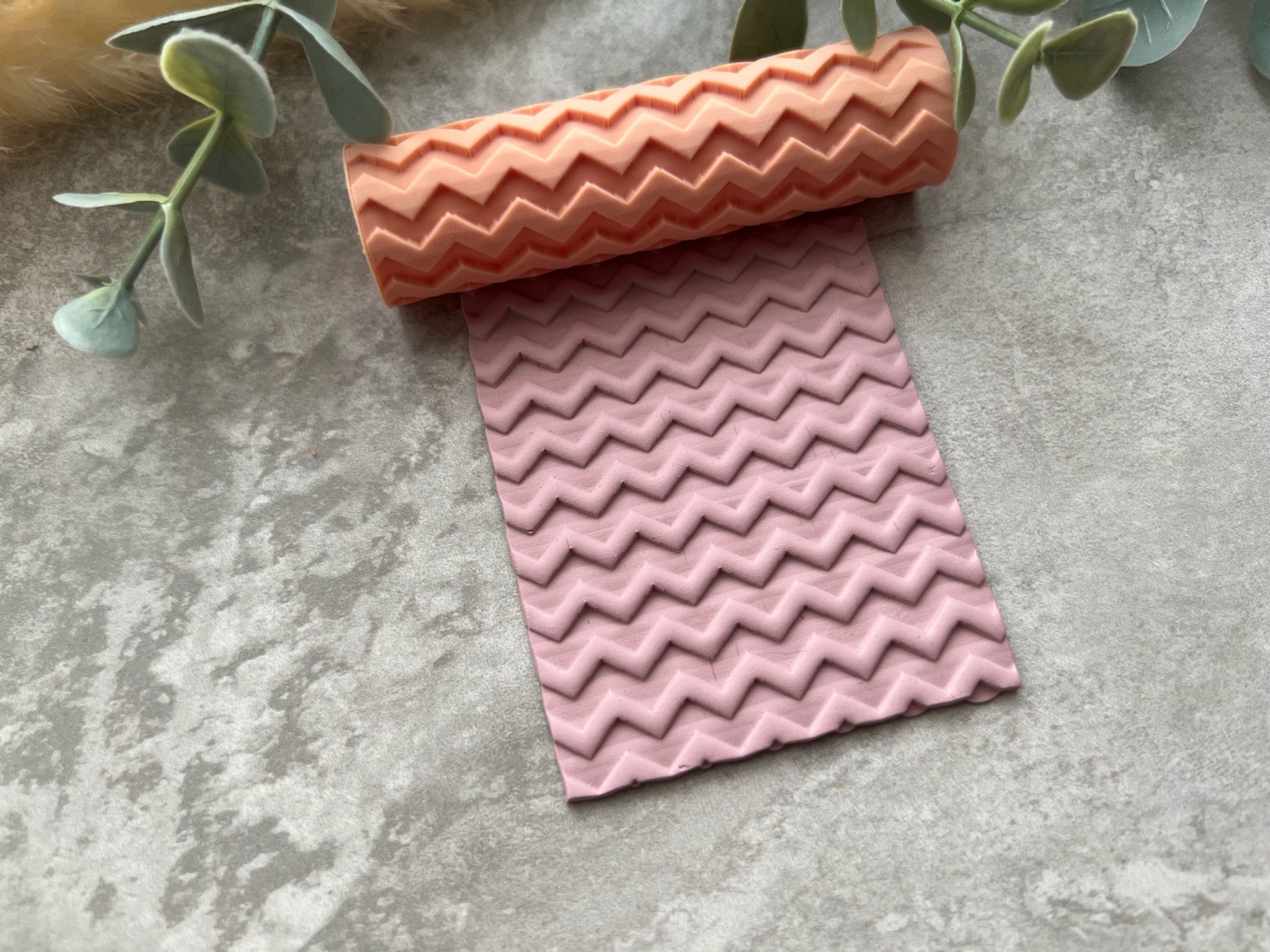 Chevron Print Texture Roller |  Polymer Clay Roller | Clay Roller