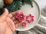 Christmas Shape Collection Snowflakes Polymer Clay Cutter • Fondant Cutter • Cookie Cutter