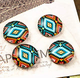 10pcs, 12mm Cabochons, in mixed print