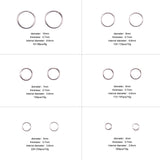 1 Box (Approx 1000pcs) , 4~10x0.7~1mm, Iron Jump Rings, Close but Unsoldered in Silver