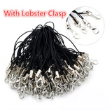 20pcs/50pcs, Lanyard Lariat Strap Cords Lobster Clasp Rope Keychains Hooks Mobile Set Charms Keyring Bag Accessories Key Rings in Black