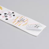 1 Roll (500pcs/roll), 25mm, Thank You Round Stickers Labels in Multi-colour